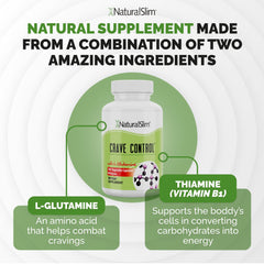NaturalSlim Crave Control daily-use packaging on kitchen counter.