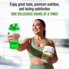 NaturalSlim Daily Morning Shake capturing a convenient start to the day.