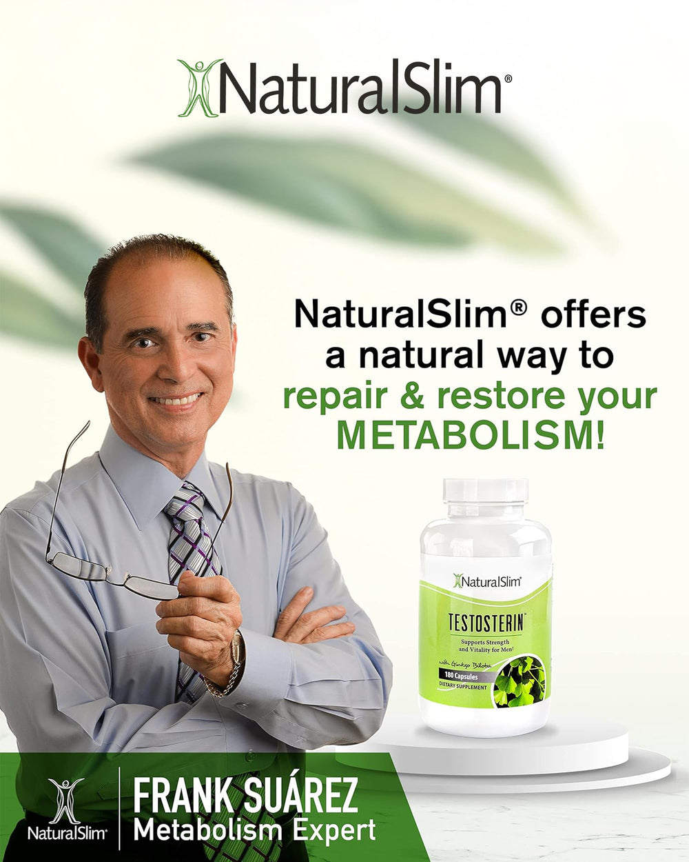 NaturalSlim daily-use scene showing workout and work life.