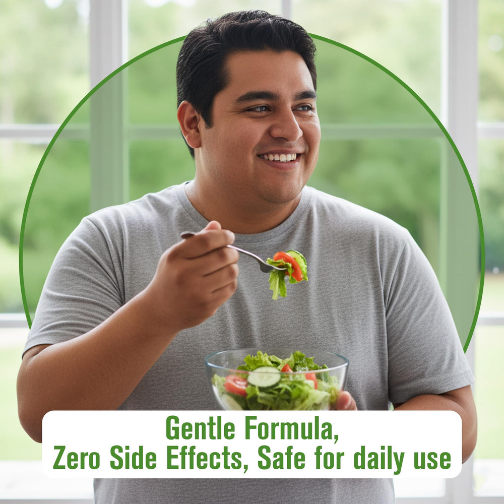 NaturalSlim Good Flora capsules close-up for sensitive stomach comfort
