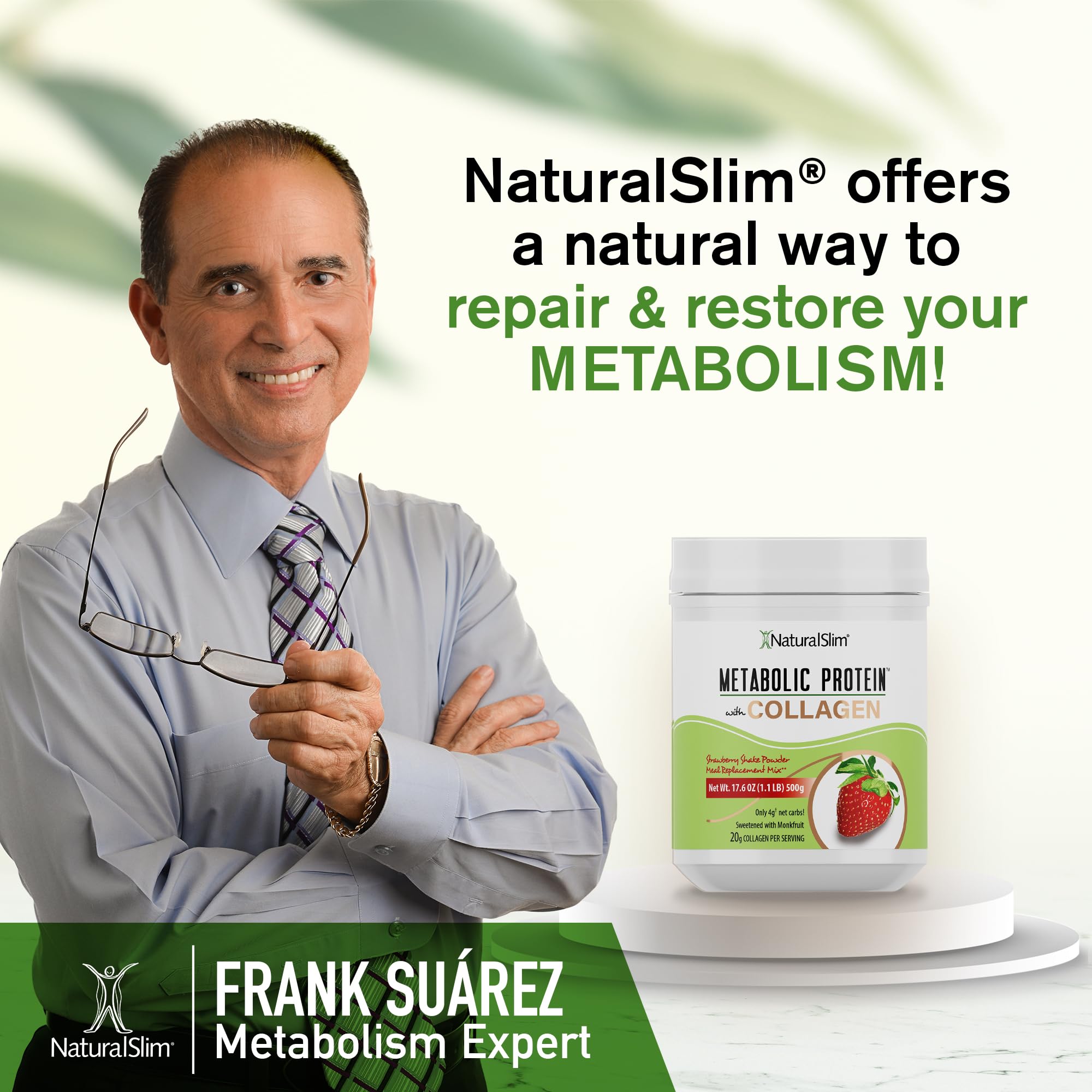 NaturalSlim Low-Carb Formula Bottle signaling a mindful, carb-conscious option.