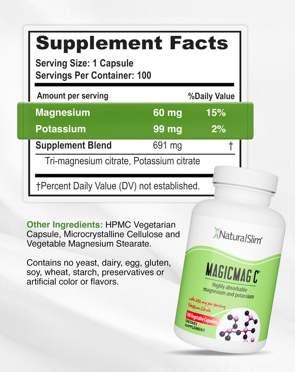 NaturalSlim MagicMag C bedtime scene, implying restful sleep through magnesium citrate.