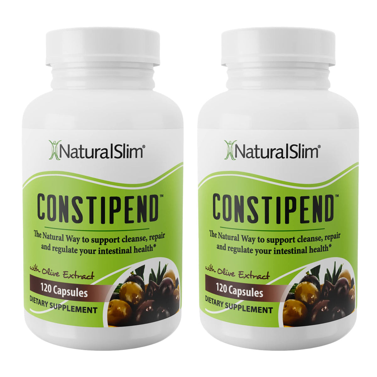 NaturalSlim Constipend bottle with capsules for gentle constipation relief and regularity