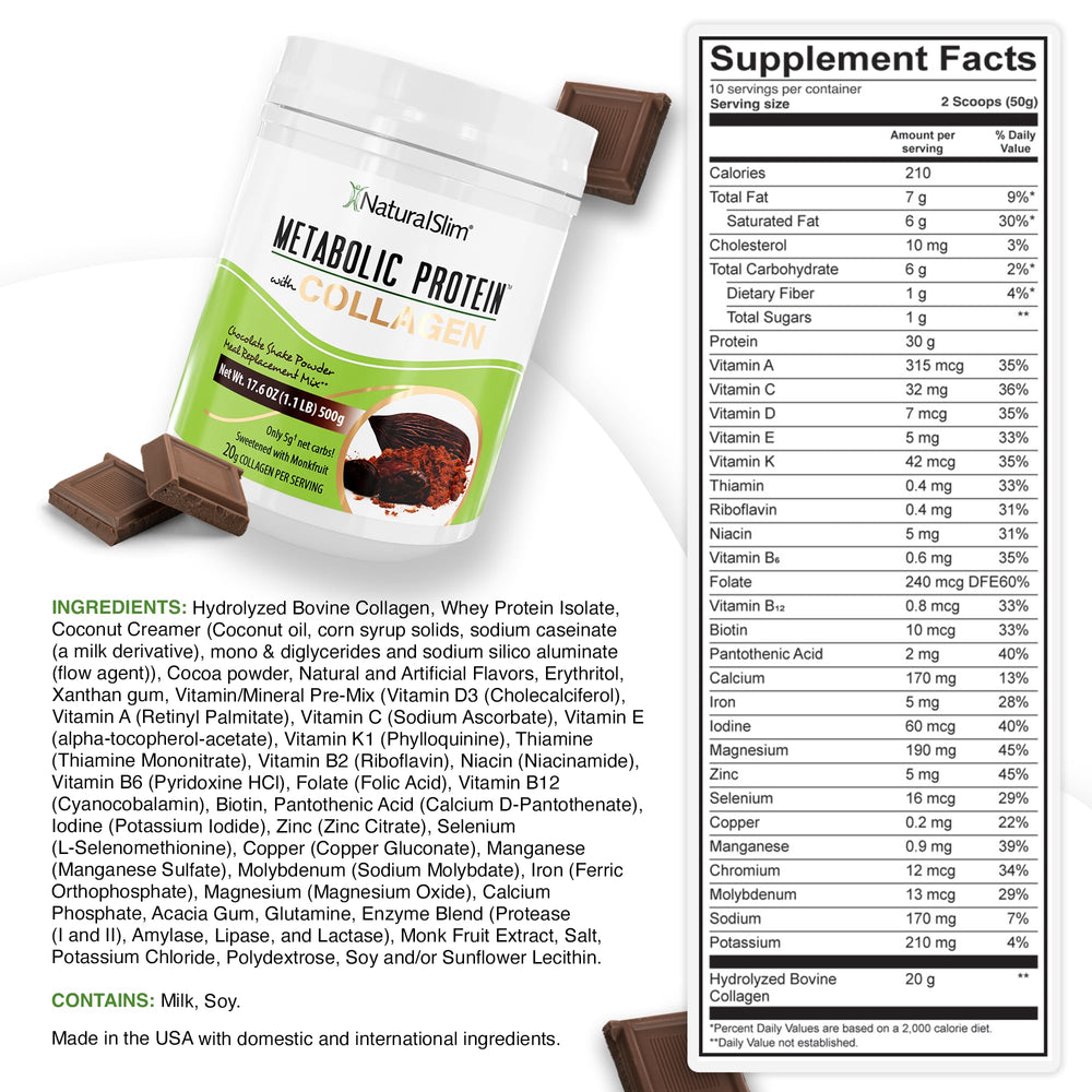 NaturalSlim Metabolic Protein scoop shows precise serving for easy dosing.