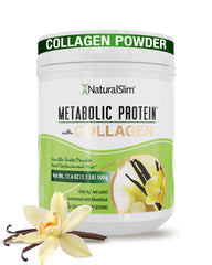 NaturalSlim Metabolic Protein Powder vanilla tub supports daily protein intake