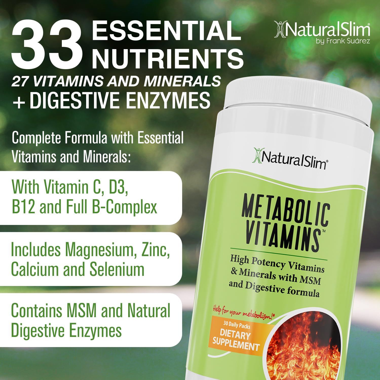 NaturalSlim Metabolic Vitamins daily packet ready for on-the-go nutrition