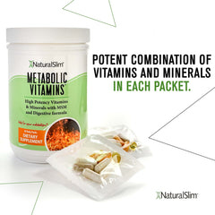 NaturalSlim Metabolic Vitamins label close-up for informed ingredient choices
