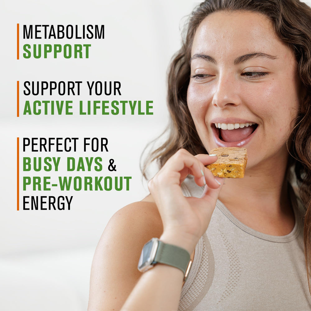 NaturalSlim peanut butter chocolate chip bar for a protein-rich snack.