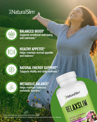 NaturalSlim Relaxslim brain mood support imagery suggesting clarity