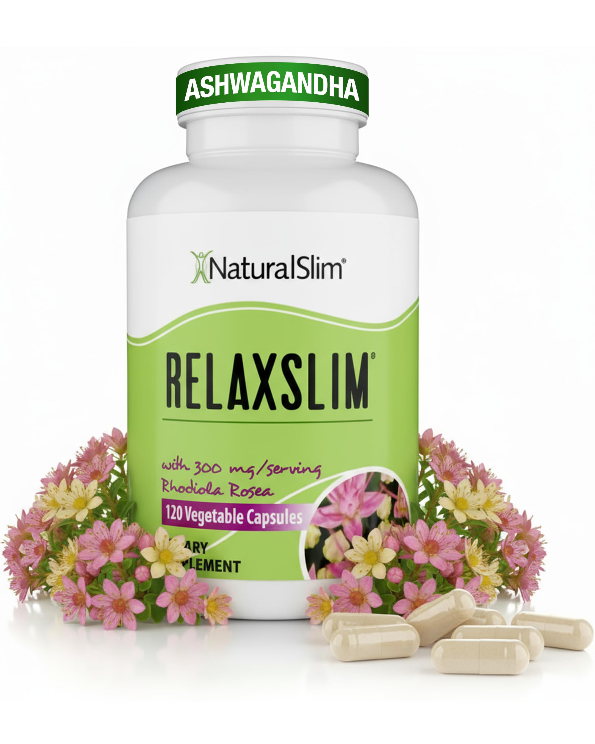NaturalSlim Relaxslim rhodiola capsules for energy and mood support