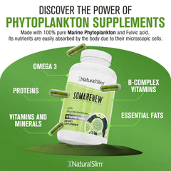 NaturalSlim Somarenew capsules closeup emphasizing easy-to-swallow pills.