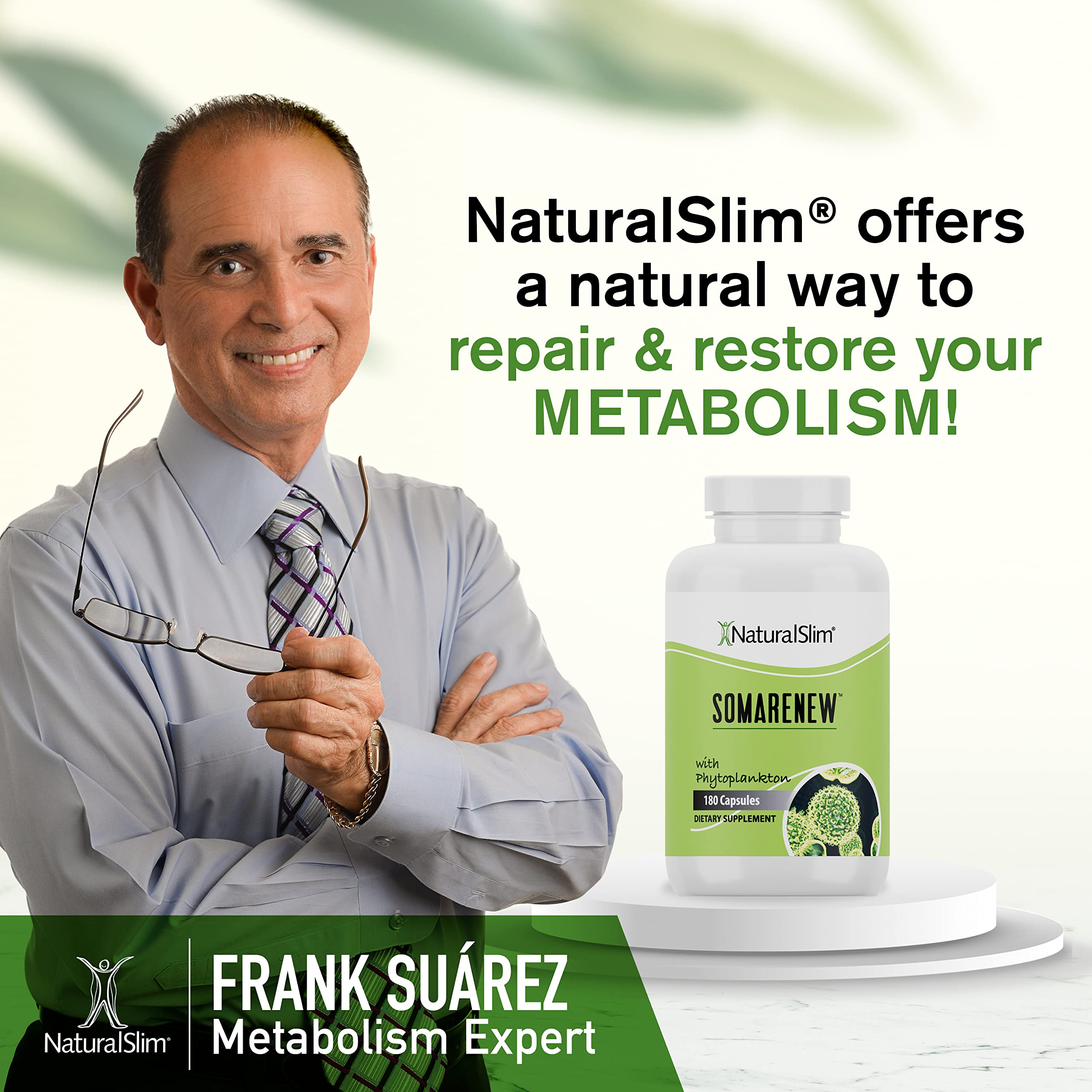 NaturalSlim Somarenew energy-use scene featuring active person and bottle.