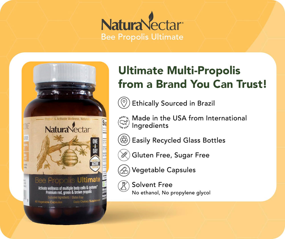 NaturaNectar packaging shows NSF Certified seal for trusted quality.