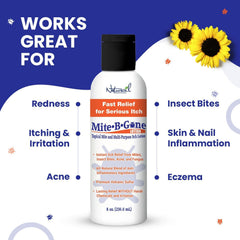 Naturasil Mite-B-Gone label-closeup emphasizes natural ingredients and trust
