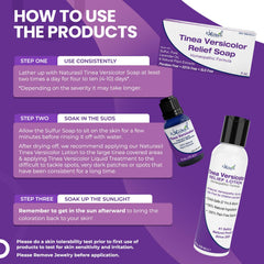 Naturasil Tinea Versicolor pack front view promotes a complete care routine