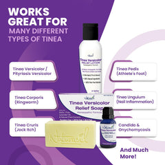 Naturasil Tinea Versicolor pack oil bottle ready for topical use to ease itching