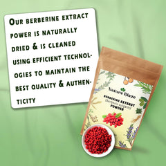 Nature Blaze berberine powder pouring shot for easy daily mixing