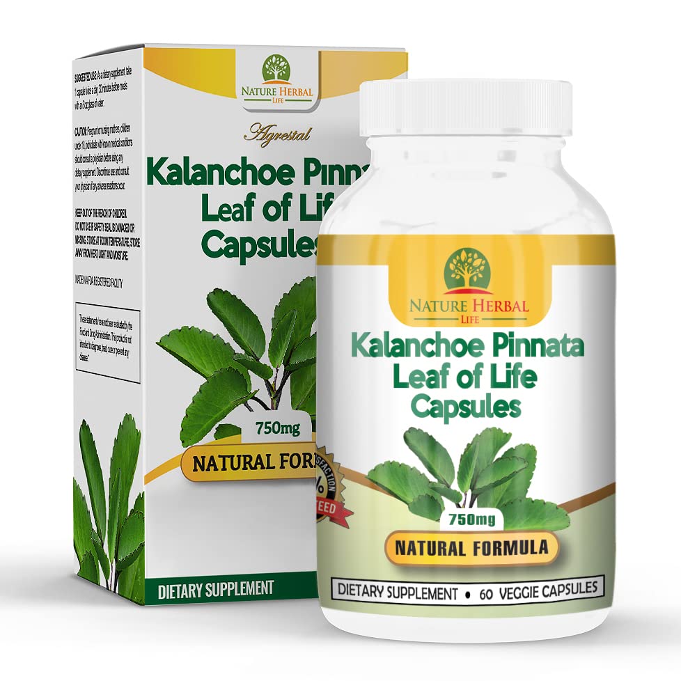 Nature Herbal Life label emphasizes 750mg dosage and natural ingredients