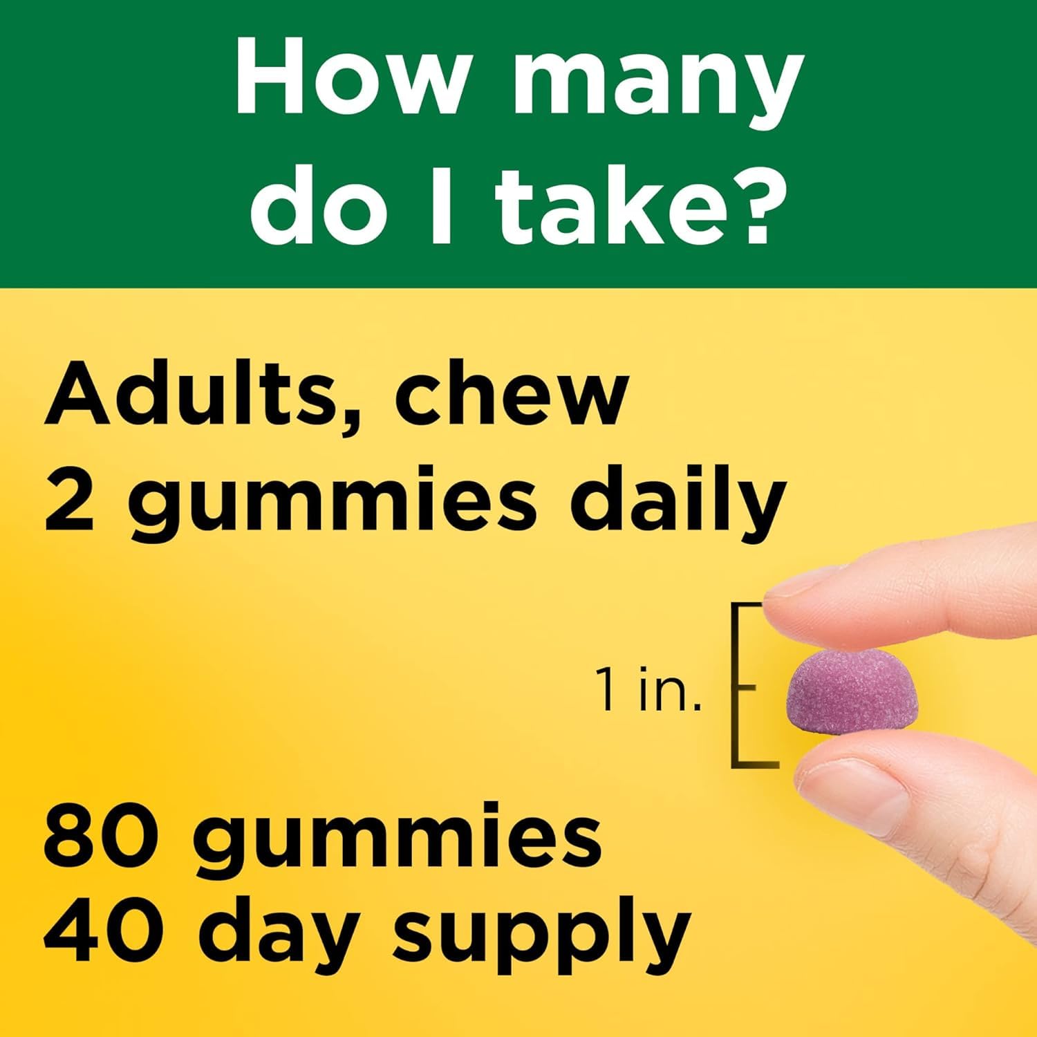 Nature Made Calcium Adult Gummies label detail for ingredient clarity.