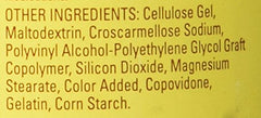 Nature Made Calcium Magnesium Zinc tabs bottle pouring, convenient daily supplement for bone health.