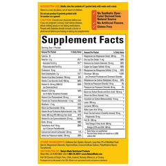 Nature Made Diabetes Health Pack packet closeup highlighting daily servings for tracking