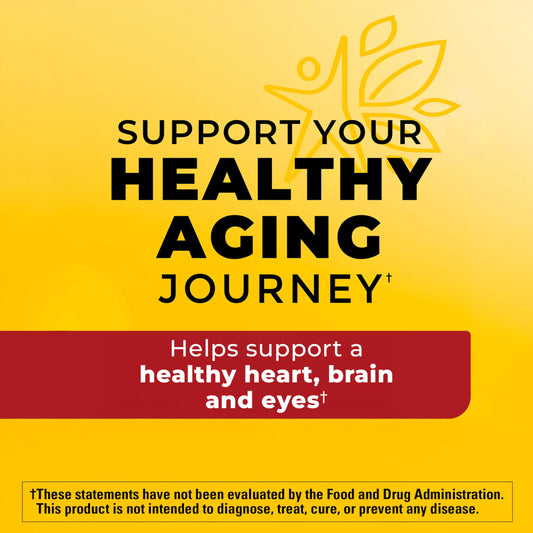 Nature Made Burp Less Omega-3 softgels pour for convenient daily dosing.