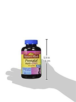 Nature Made Prenatal Multi DHA 2-pack label detail aids quick reference.