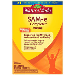 Nature Made SAM-e Complete 400 mg bottle for daily mood support