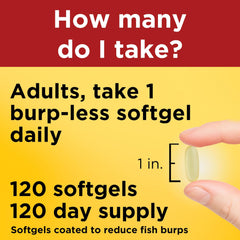 Nature Made softgels on table closeup suggesting simple daily routine.