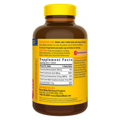 Nature Made Super C pills with D3 and zinc highlighting antioxidant nutrients for daily use.