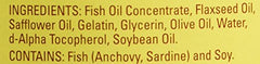 Nature Made triple omega 3 6 9 bottle front ready for daily use