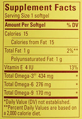 Nature Made triple omega 3 6 9 ingredients blend highlights fish and plant oils