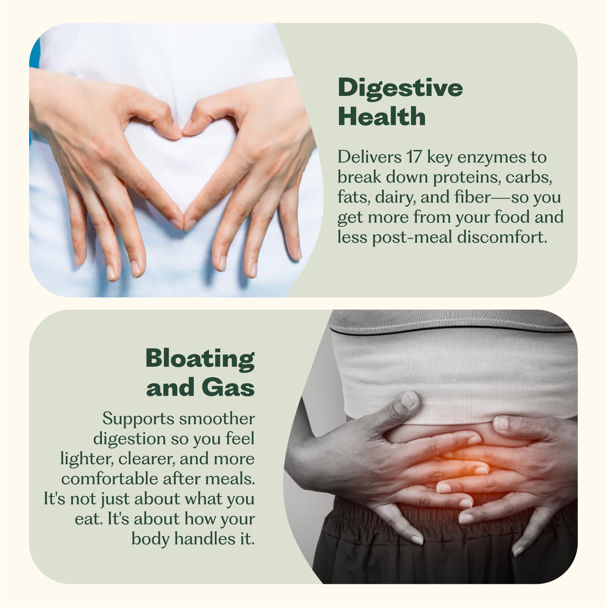 Nature M.D. Enzyme 365 highlighting energy support and nutrient uptake after eating.