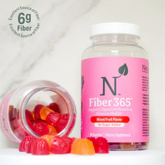 Nature M.D. Fiber 365 gummies 30 servings pack for daily routine.