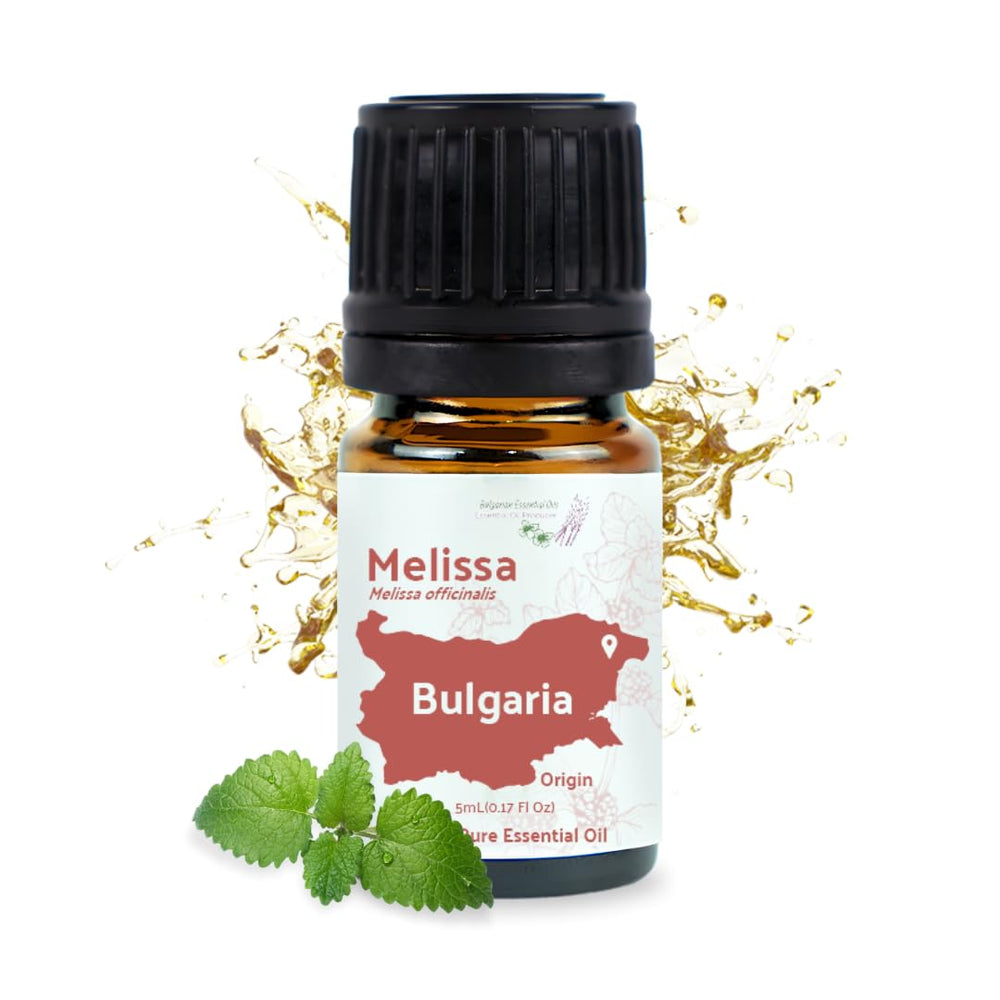Nature Packaged Melissa essential oil bottle for diffuser aromatherapy and focus.