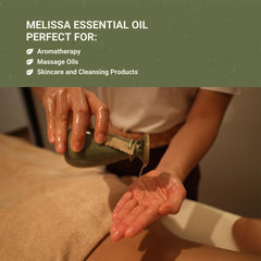 Nature Packaged Melissa essential oil packaging suitable for gifting.