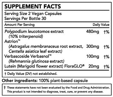 Nature Restore California-made label showcasing vegan, non-GMO formulation