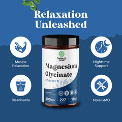 Nature's Craft Potent Magnesium Glycinate Powder vegan and gluten-free formula supports vegan lifestyles.