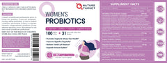 Nature Target Probiotics for Women product on shelf indicating long-term value