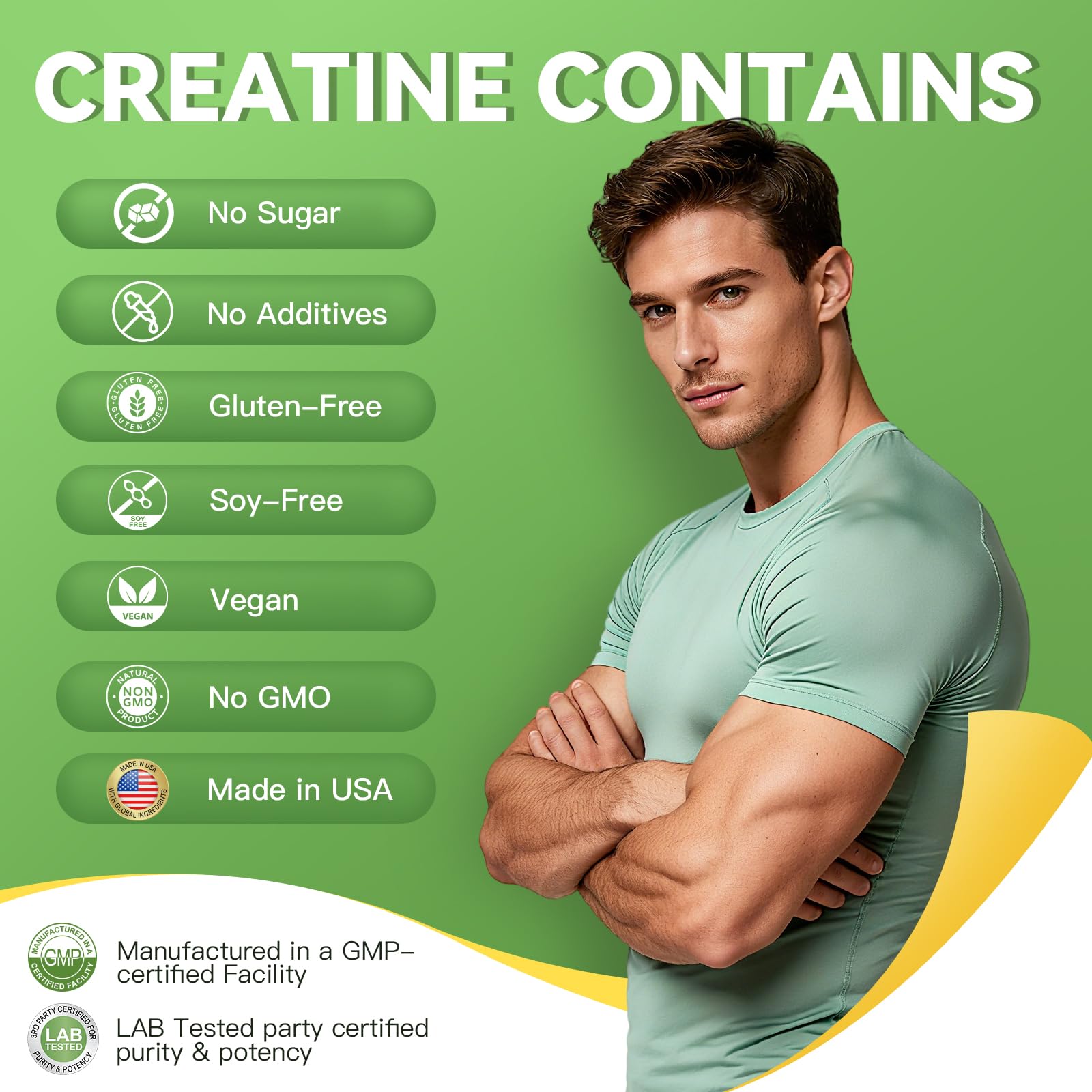 Nature Whisper 5000mg per serving creatine supports endurance