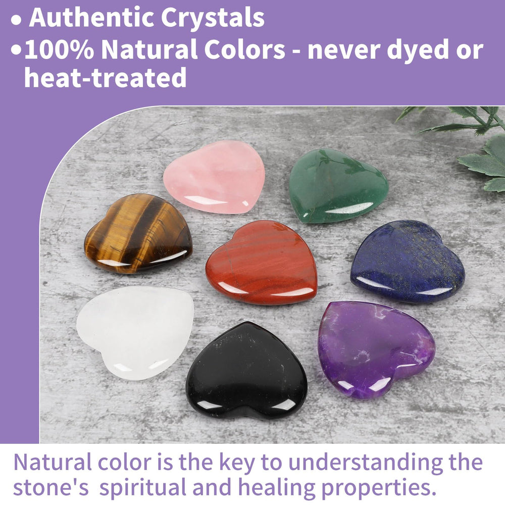 Nature Wonders crystal hearts gift box ready for gifting and positive energy