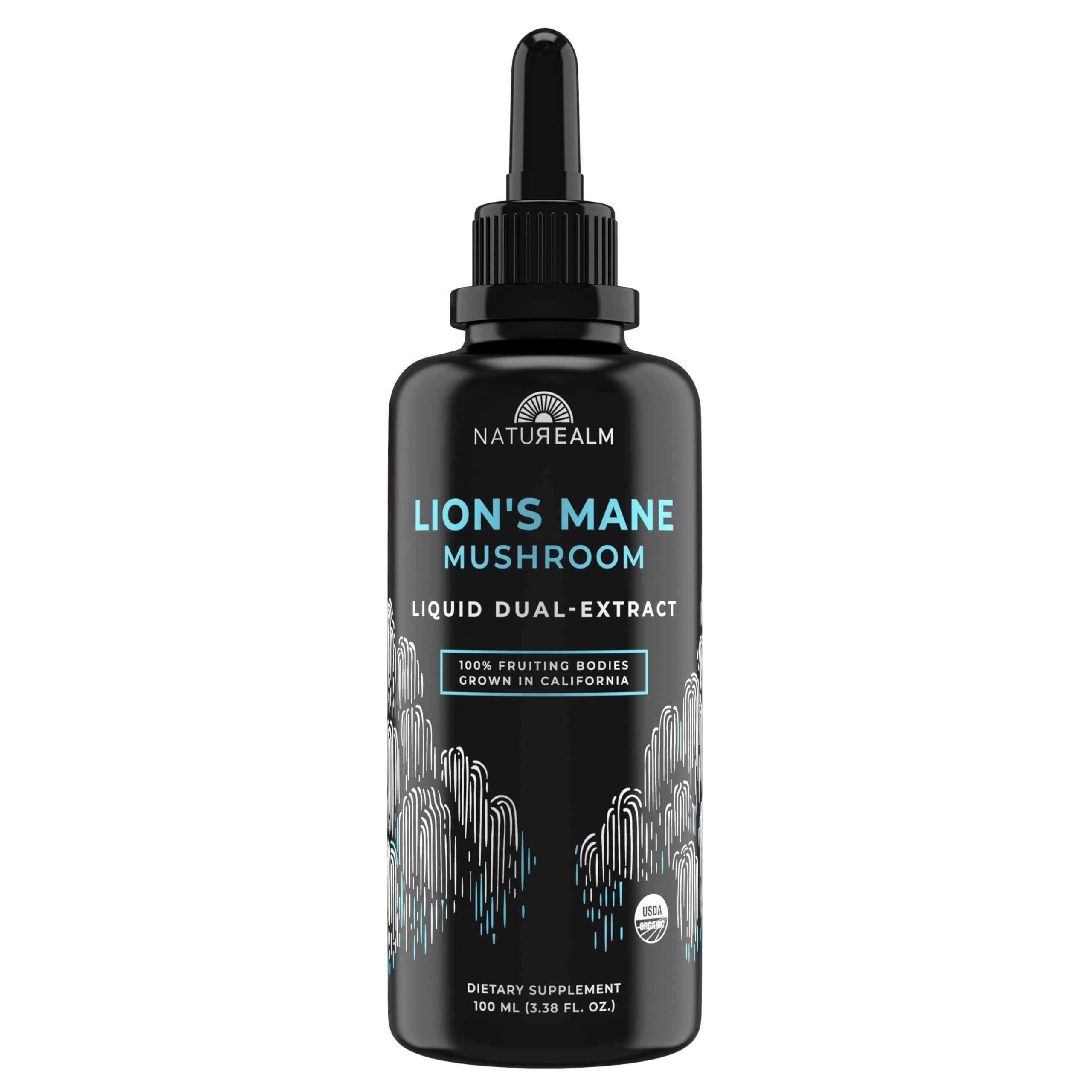 Naturealm Lion’s Mane tincture bottle for focused daily use
