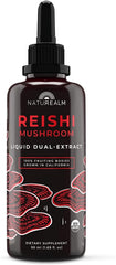 Naturealm Reishi liquid tincture bottle promotes calmness and portable daily use