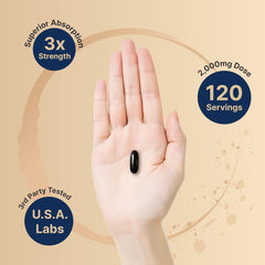 No fishy aftertaste emphasized by phospholipid-rich krill oil.