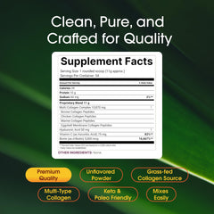 Measuring scoop with NatureBell collagen powder for convenient daily servings.