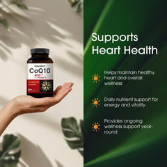 NatureBell CoQ10 Omega ingredients list shows vegetarian capsules.