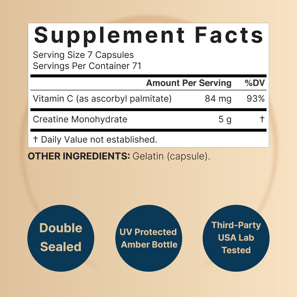 NatureBell serving-size image highlighting seven-capsule dose for convenience.