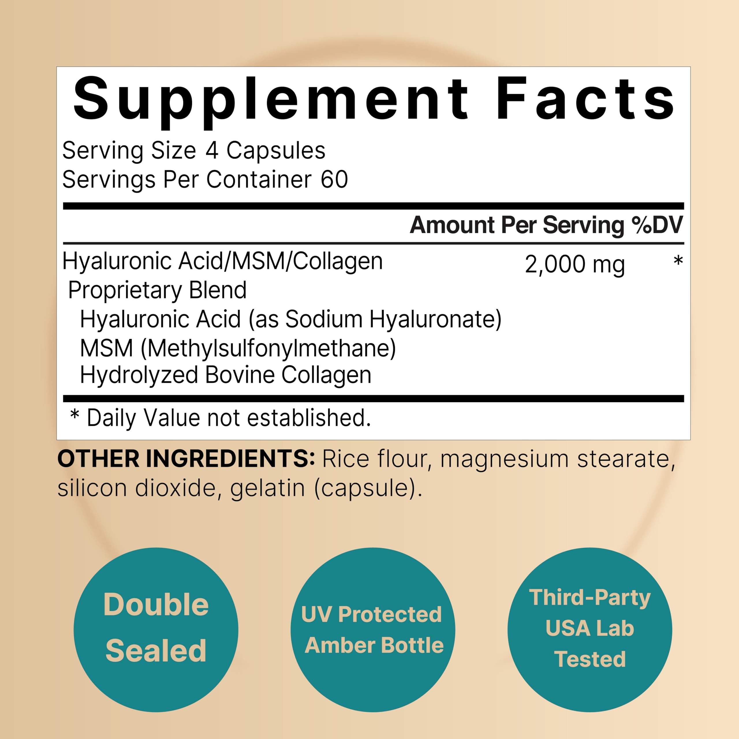 NatureBell Fermented HA image highlights sodium hyaluronate content for hydration.