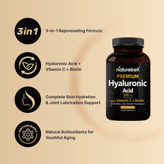 Label view of NatureBell 2-pack with vitamin C and biotin.