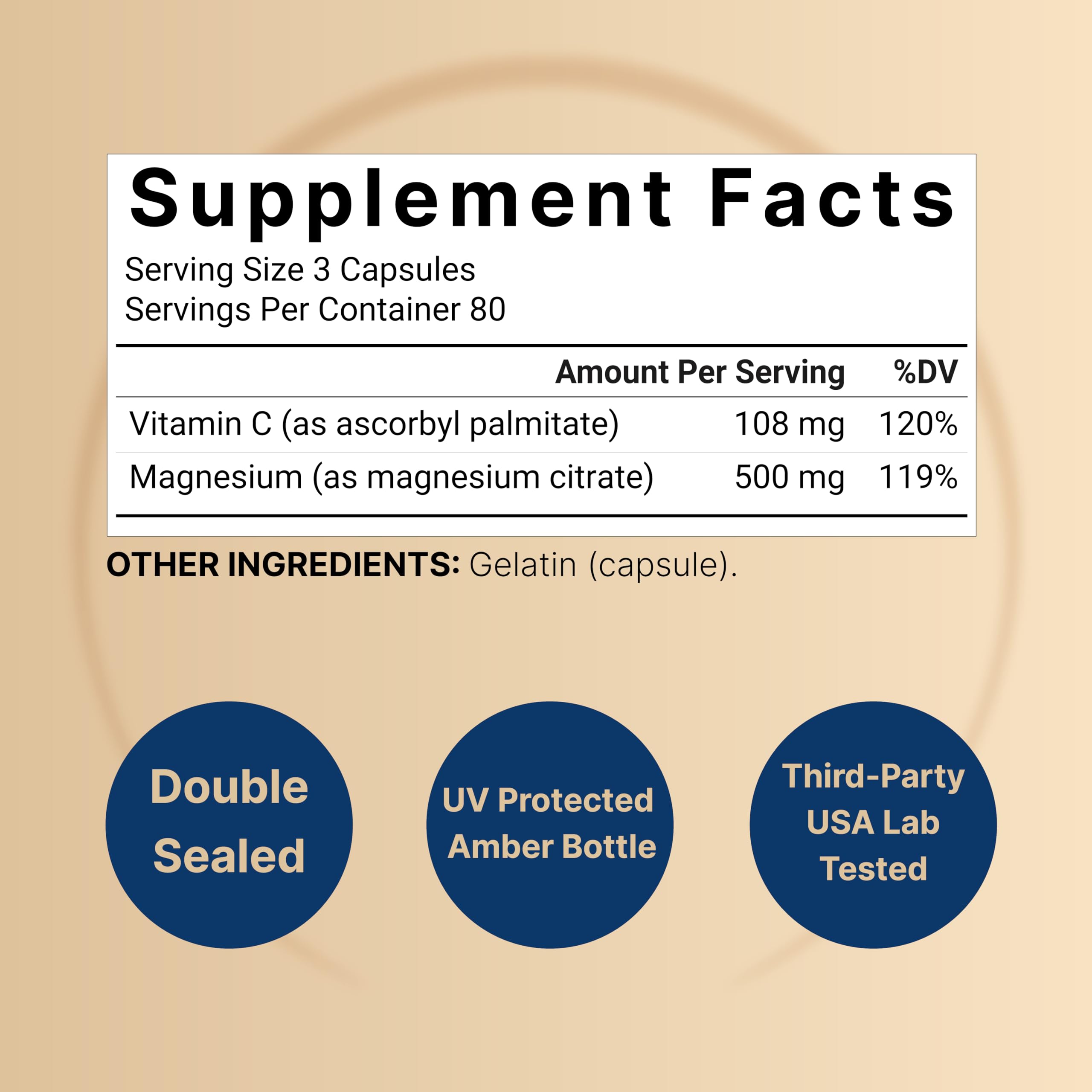 NatureBell magnesium citrate capsules close-up highlighting high-purity formula